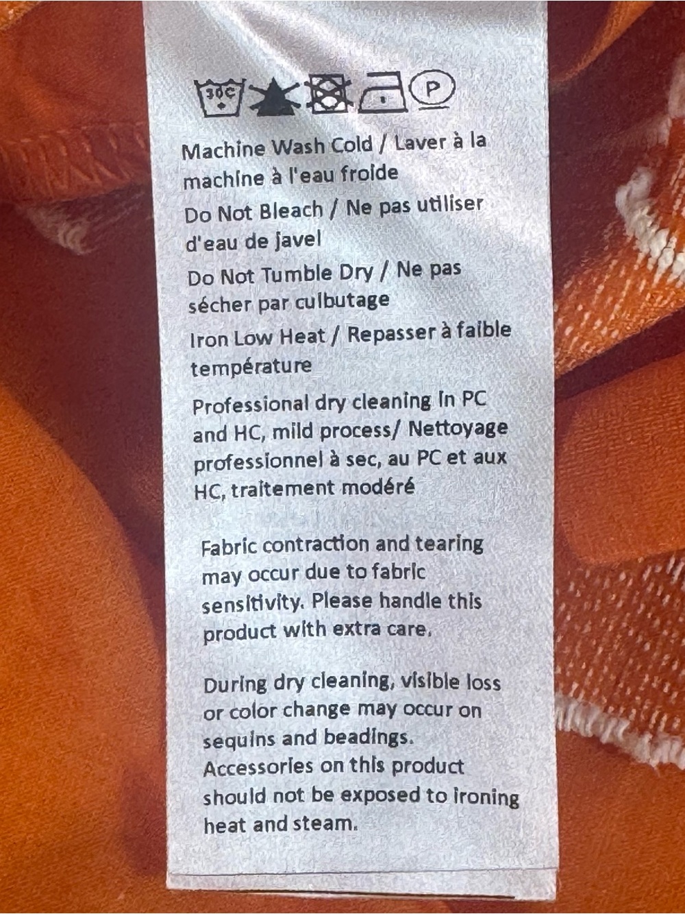 Orange Floral A-Line Maxi Skirt with Cream Print - Picture 10 of 11